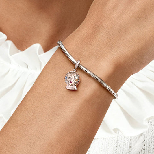 Gnoce Christmas Crystal Ball Pendant Dangle Charm_2