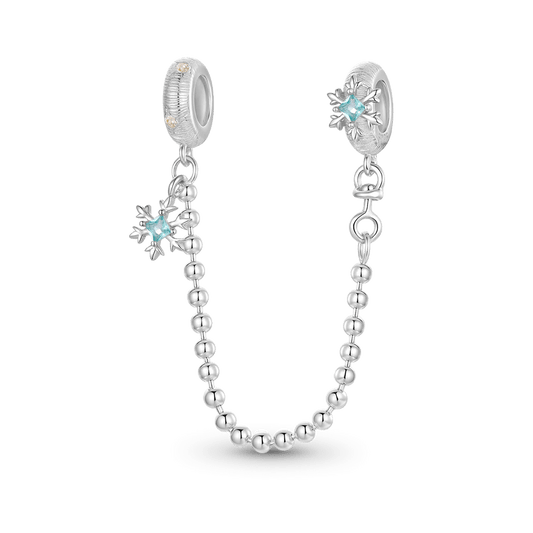 Gnoce Romantic Winter Snowflakes Safety Chain_1