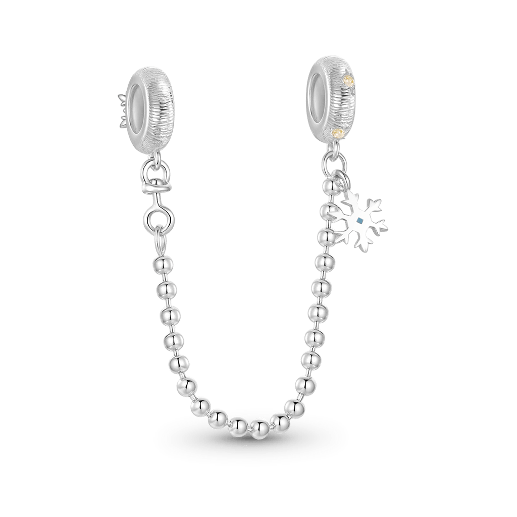Gnoce Romantic Winter Snowflakes Safety Chain_4