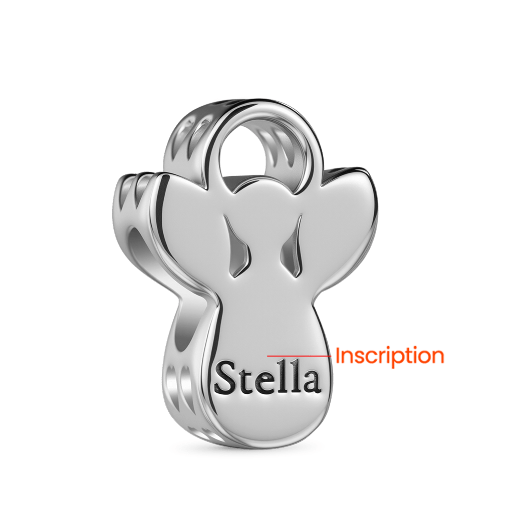 Gnoce Guardian Angel Birthstone Engravable Charm_5