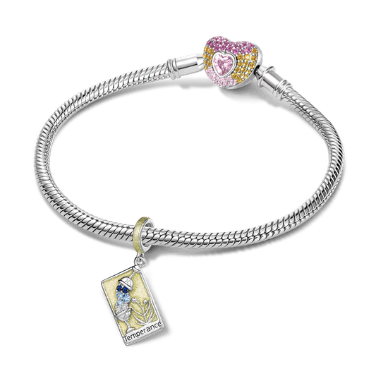 Gnoce Tarot Temperance Card Glow-in-the-Dark Pendant Dangle Charm_3