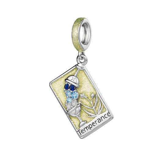 Gnoce Tarot Temperance Card Glow-in-the-Dark Pendant Dangle Charm_1