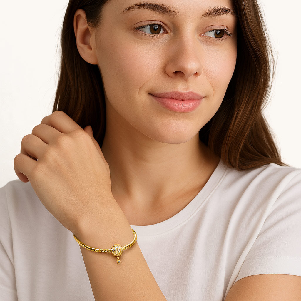 Gnoce Sparkling Starry Night with Star Dangle Charm_4