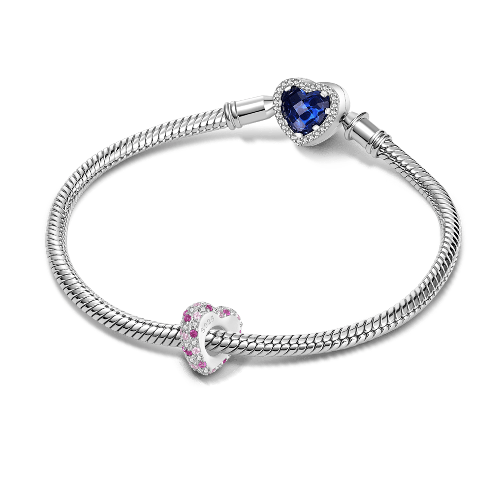 Gnoce Sparkling Pink Heart Stopper Charm_3