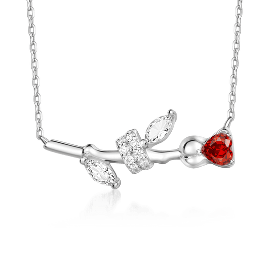 Gnoce Elegant Rose Flower Necklace_1