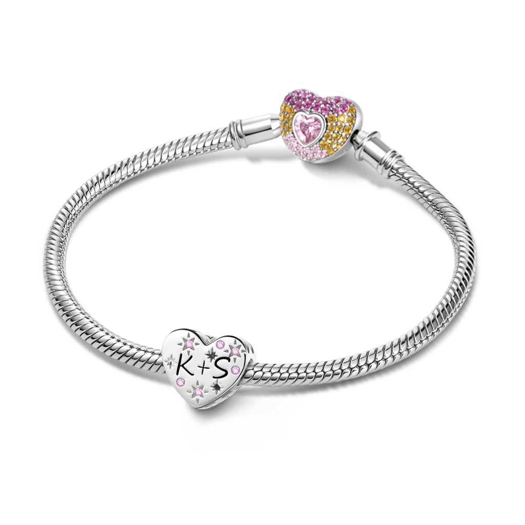 Gnoce Hollow Heart-Shaped Engravable Charm_4