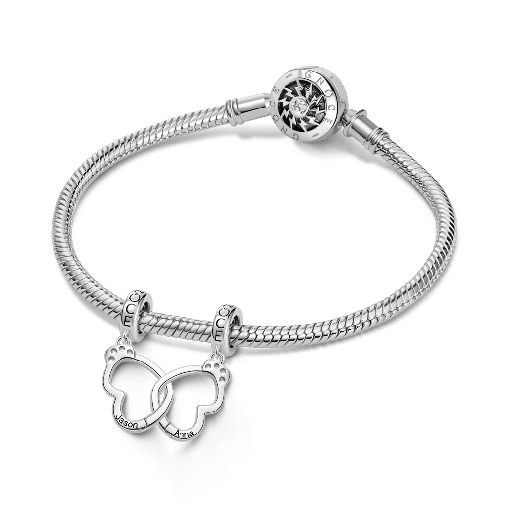 Gnoce Personalized Openable Lover's Handcuff Pendant Dangle Charm_4