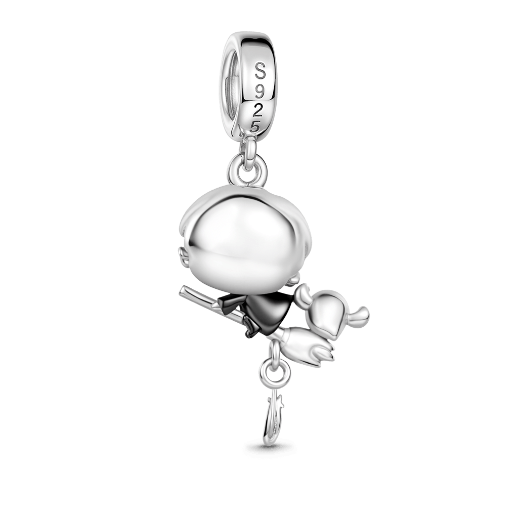 Gnoce Harry Potter Riding A Broom Pendant Dangle Charm_5