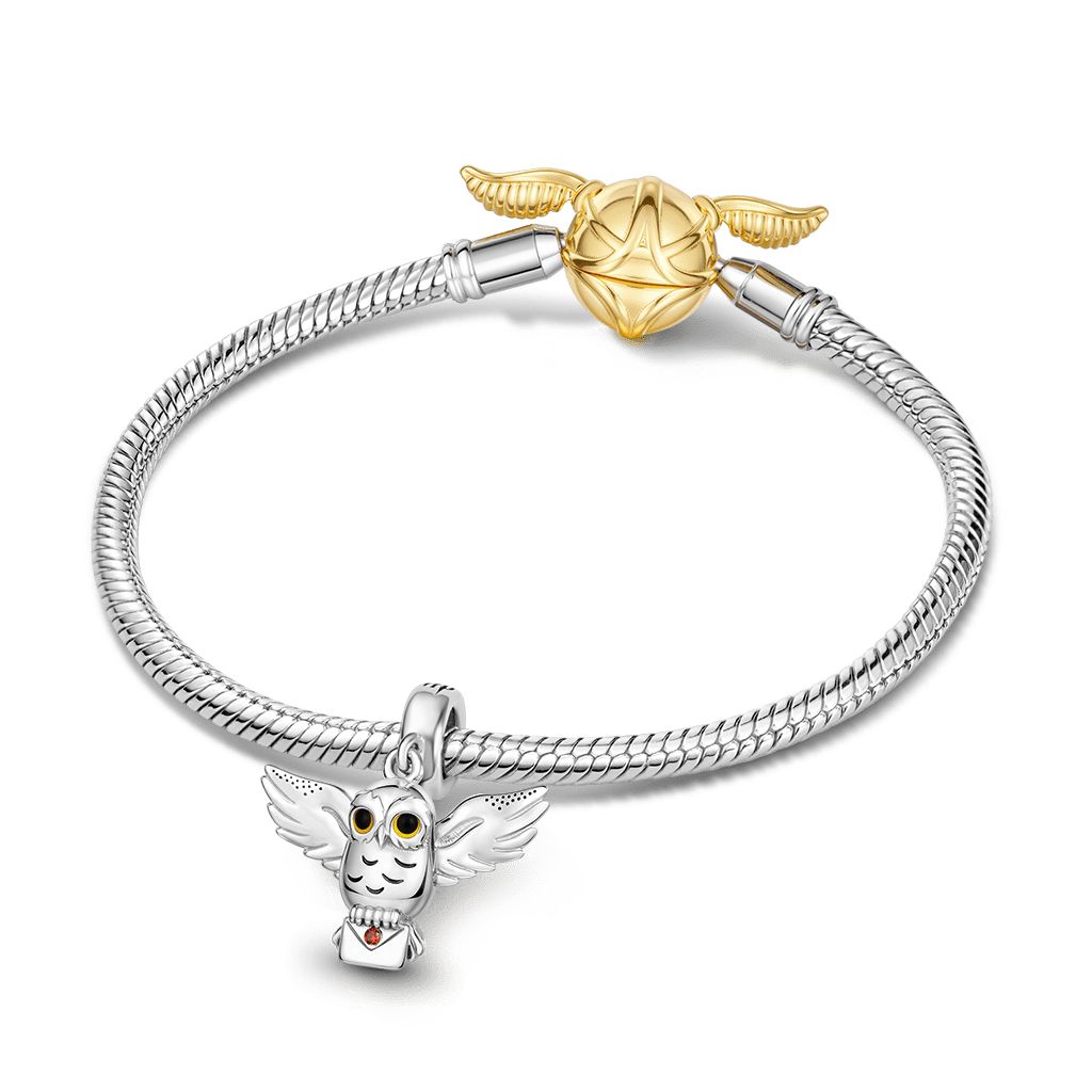 Gnoce Harry Potter Hedwig Snow Owl Pendant Dangle Charm_4