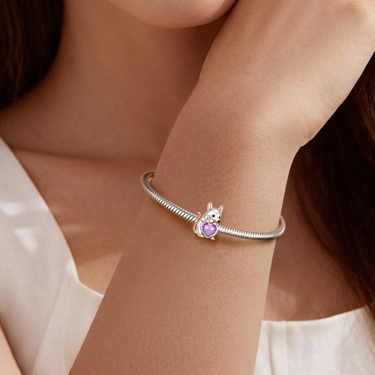 Gnoce Custom Opossum Embrace Birthstone Charm_2