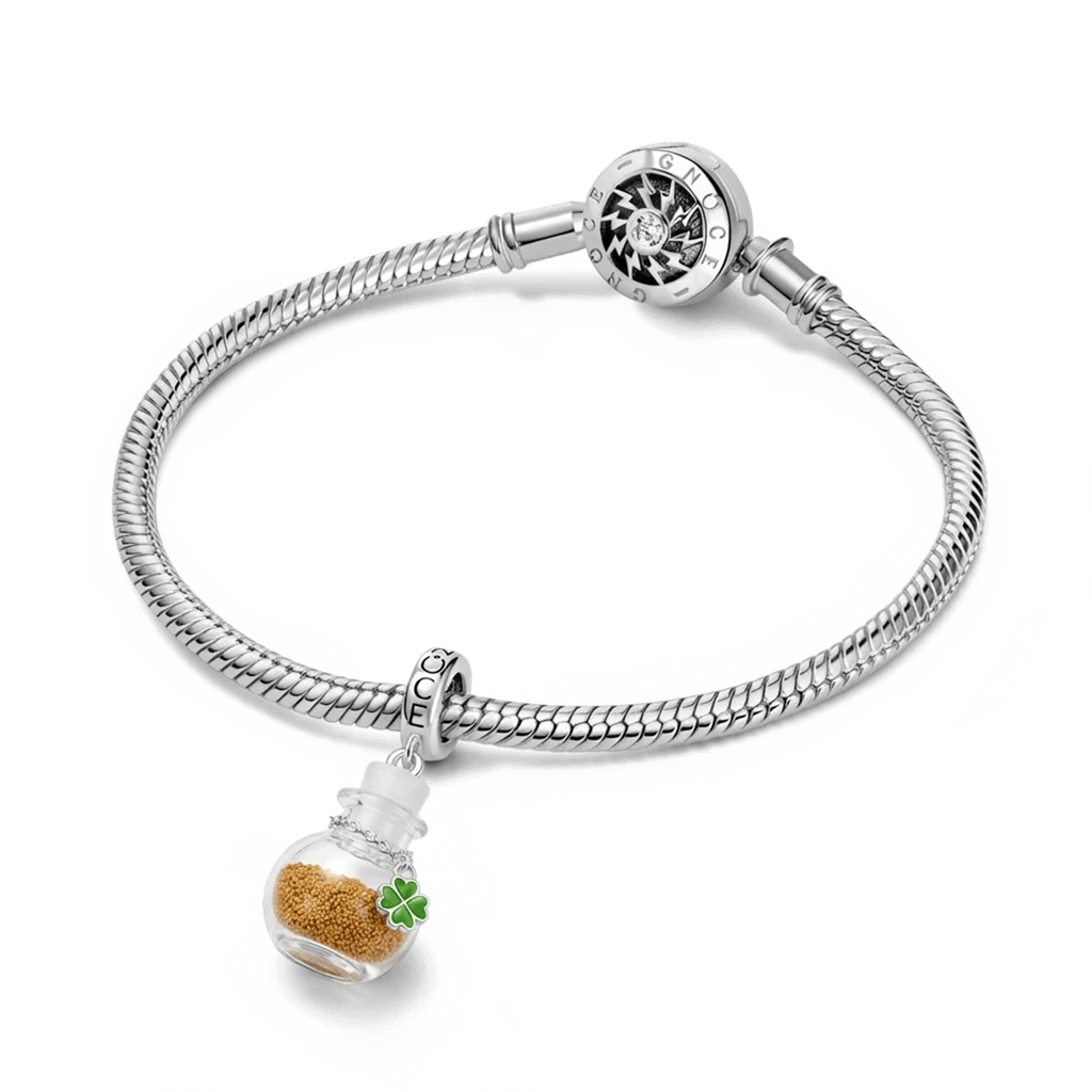 Gnoce Sprinkle Luck Four-Leaf Clover Pendant Dangle Charm_3