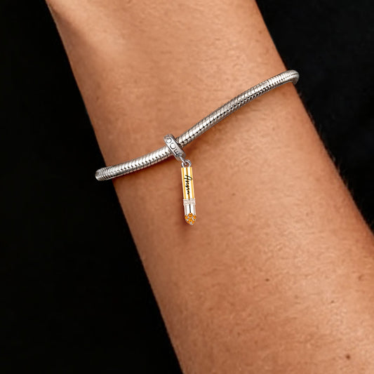 Gnoce Rotating Geometry Customised Birthstone Pendant Dangle Charm_3