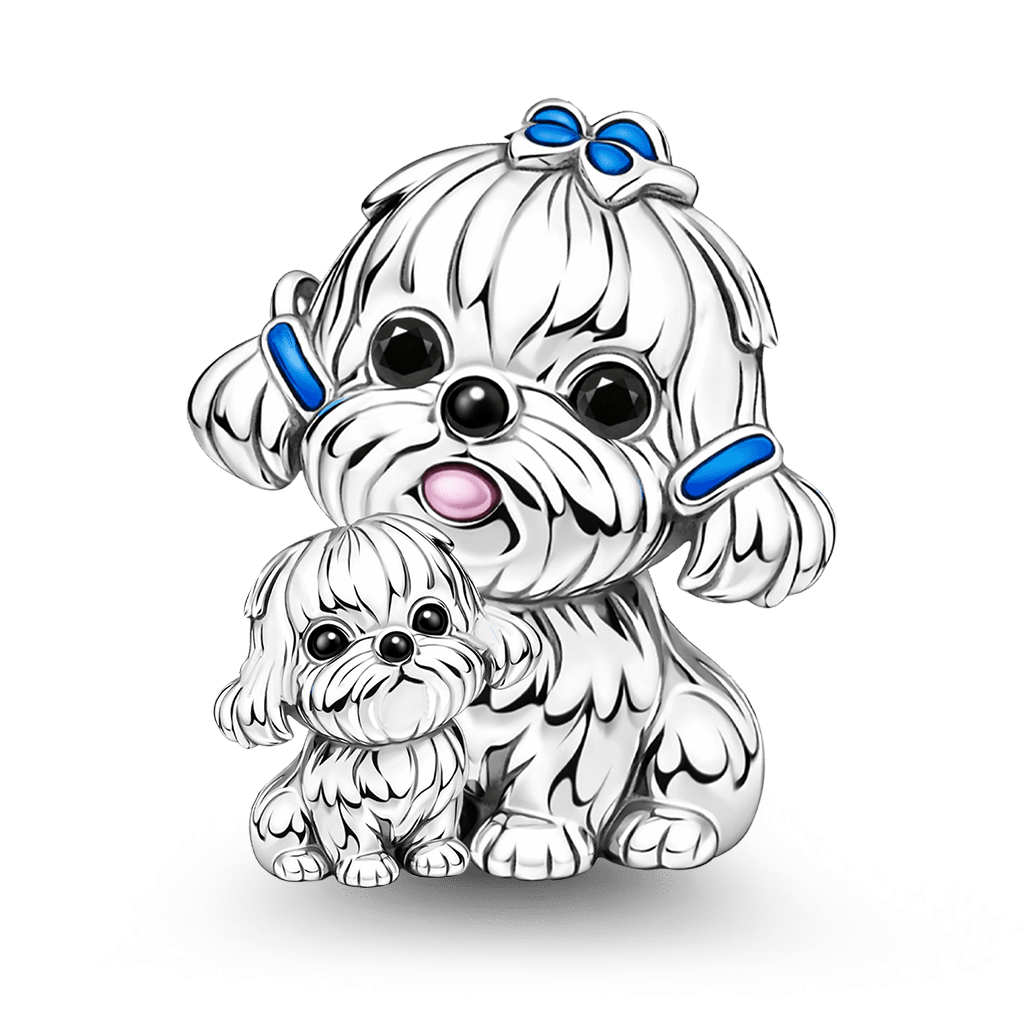 Gnoce Maltese Dog Embraces Baby Charm_1