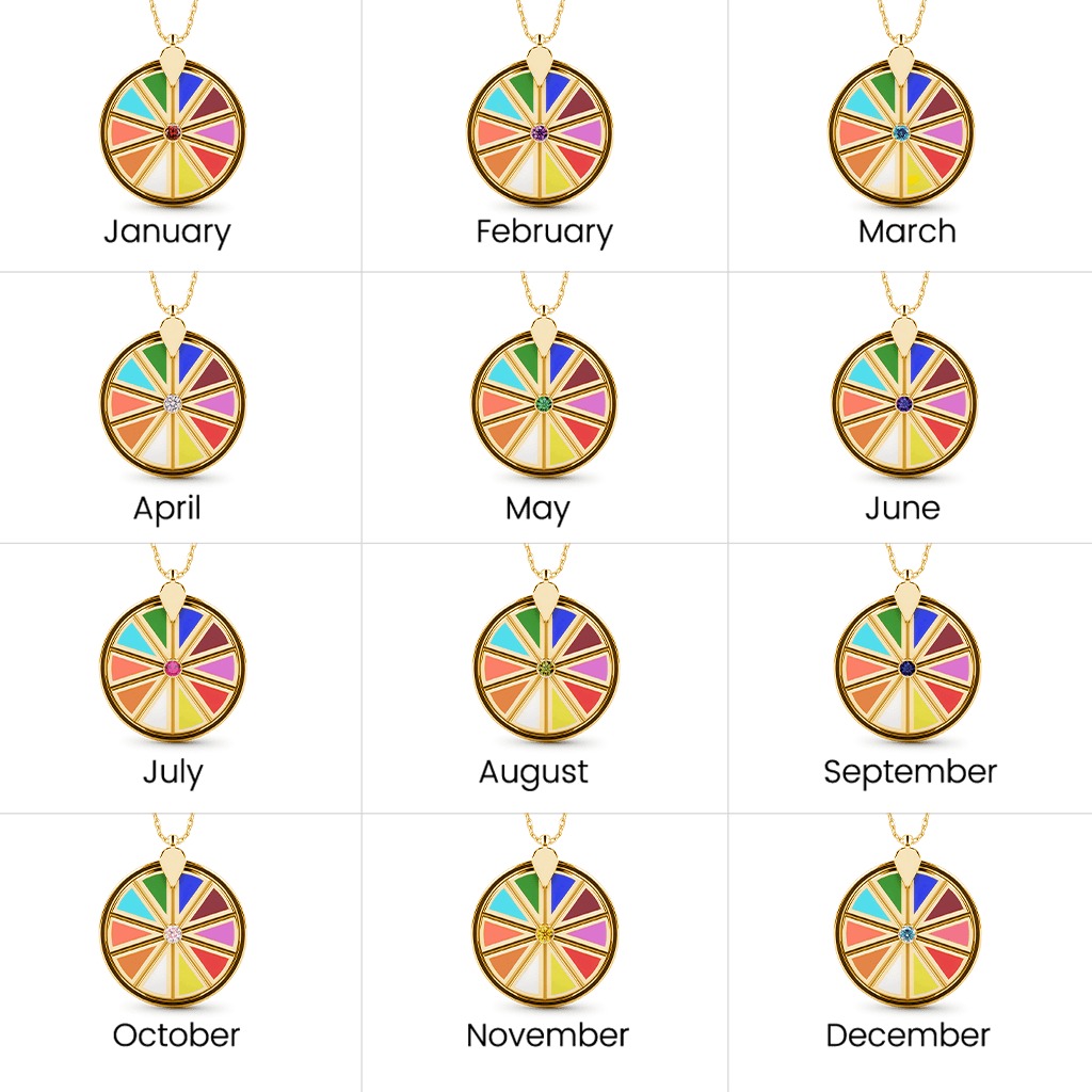 Gnoce Color Wheel Pendant Necklace_4