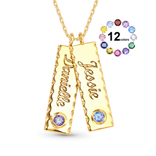Gnoce Double Personalized Tag Name Necklace_1