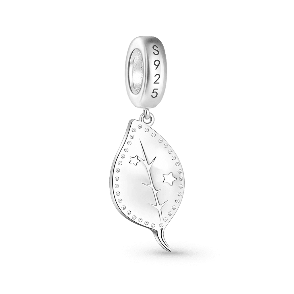 Gnoce Customized Leaf Glow-in-the-Dark Pendant Dangle Charm_5