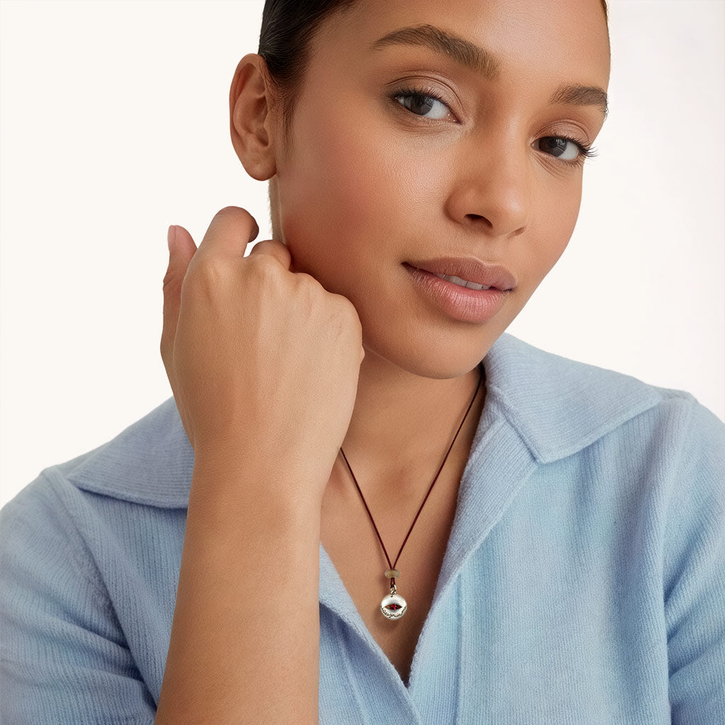 Gnoce "I See You In Me" Evil Eye Wishball Necklace_5