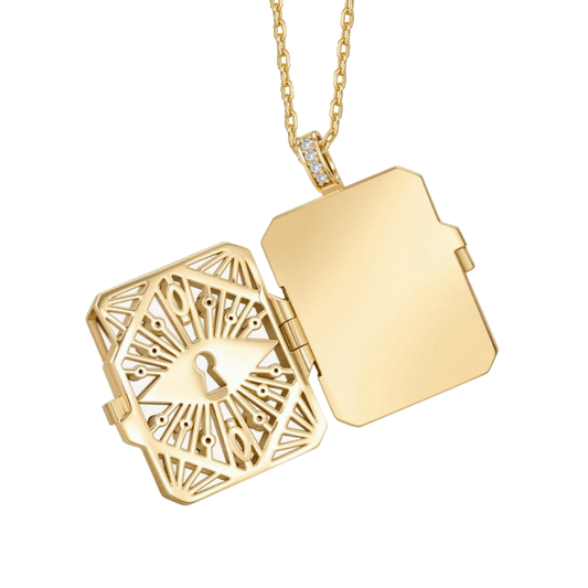 Gnoce Art Deco Engraved Locket Necklace_1