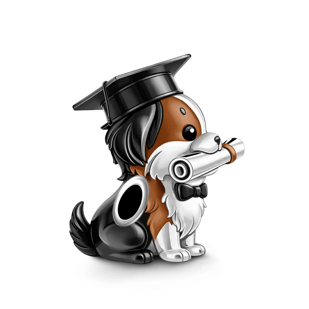 Gnoce Graduation Dog Bachelor's Degree Charm_5