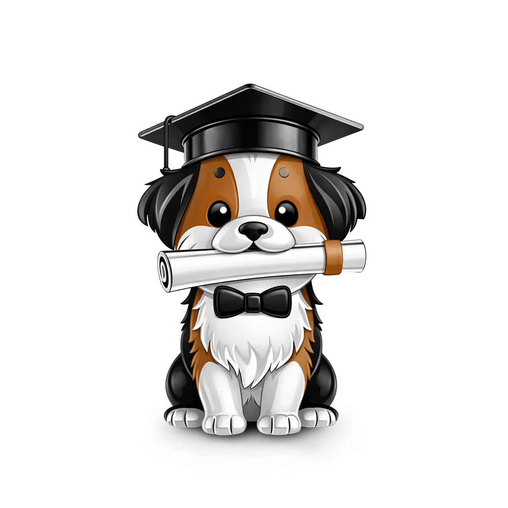 Gnoce Graduation Dog Bachelor's Degree Charm_1