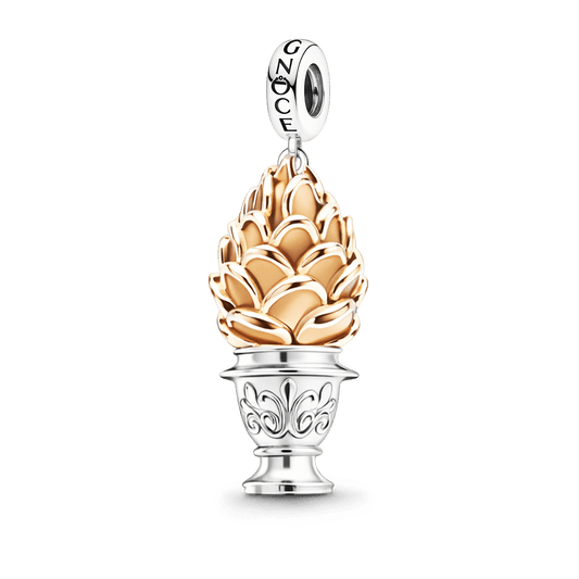Gnoce Engravable Bronze Pinecone Pendant Dangle Charm_1
