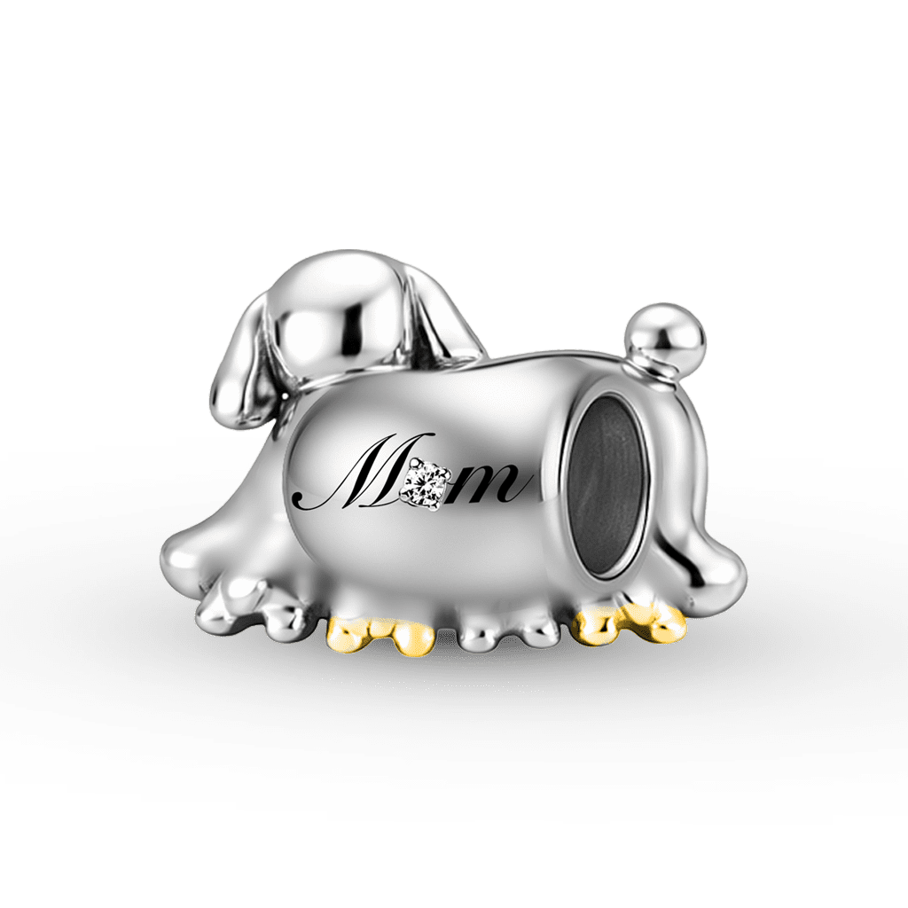 Gnoce Mother's Day Dog Mom Engravable Charm_7