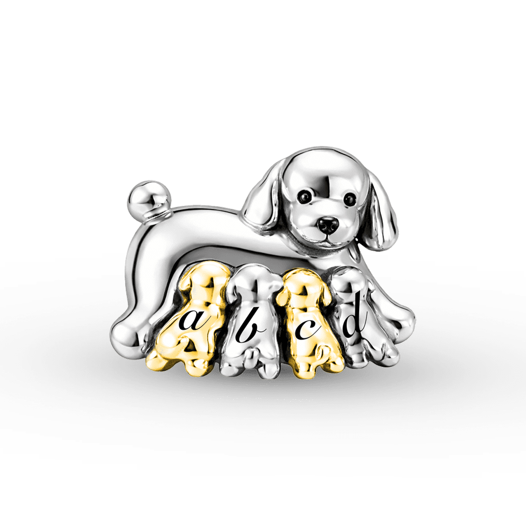 Gnoce Mother's Day Dog Mom Engravable Charm_1