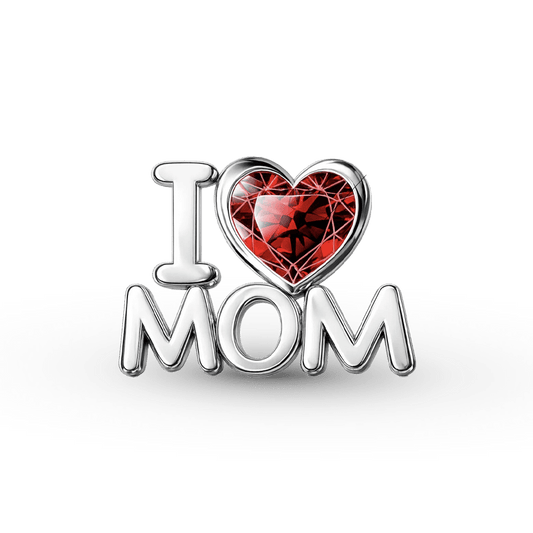 Gnoce 'I Love Mom' Birthstone Charm_1