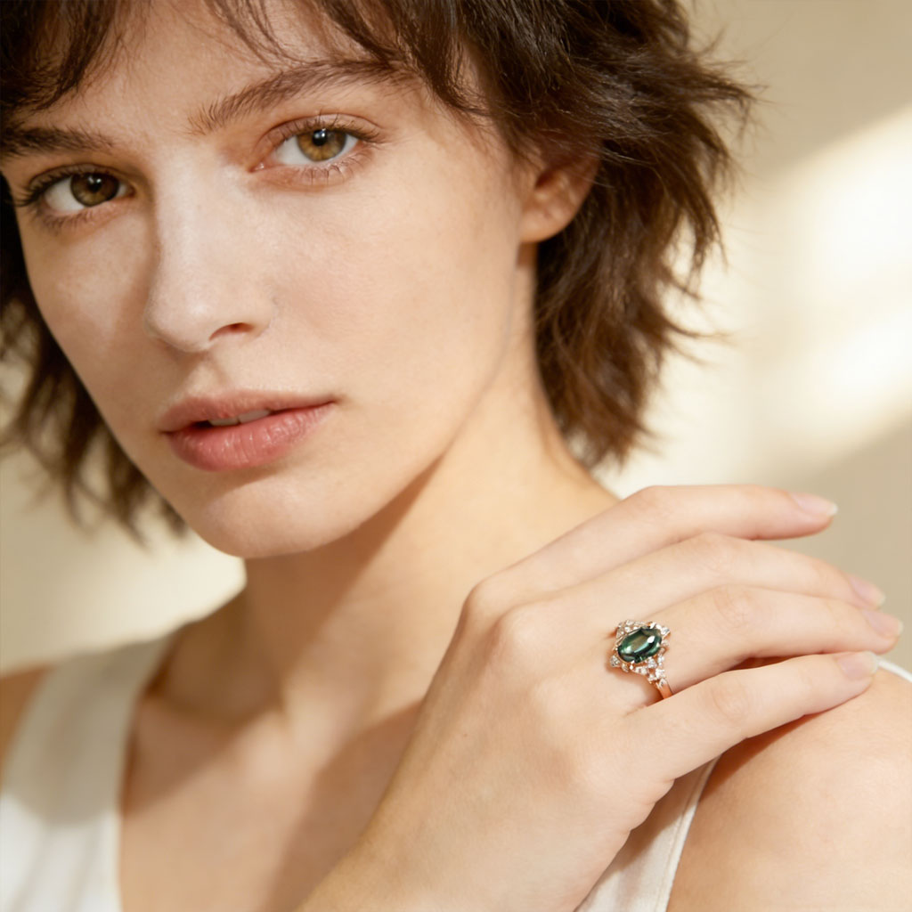 Gnoce Vintage Filigree Oval-Cut Engagement Ring_3