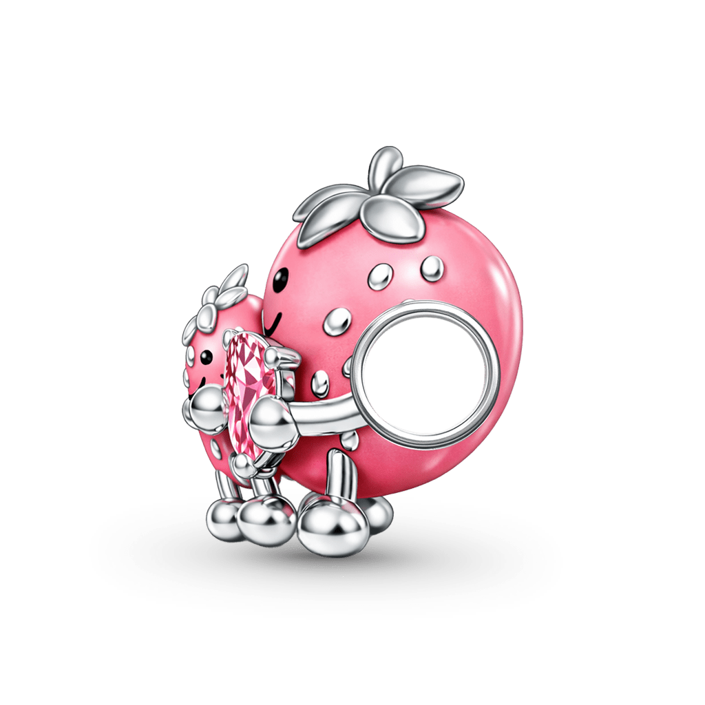 Gnoce Strawberry Mom Embrace Birthstone Charm_5