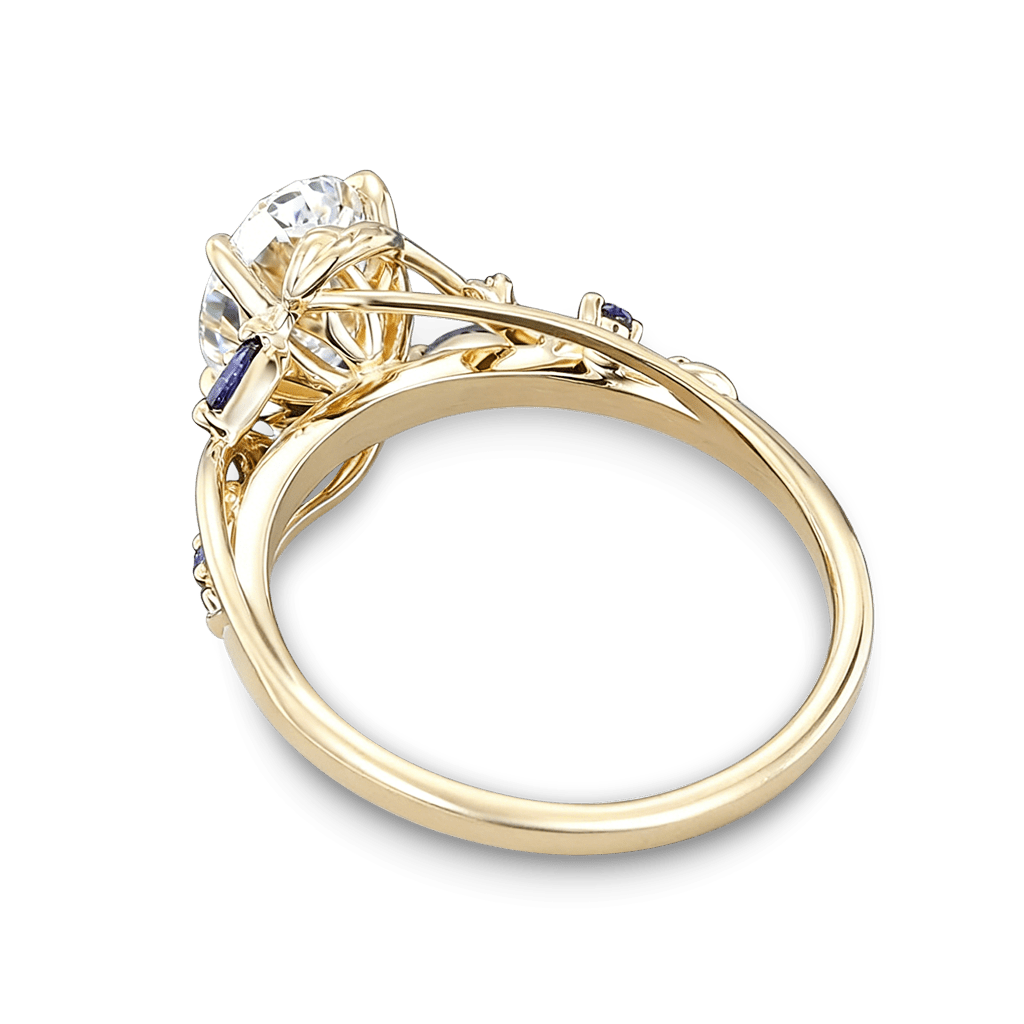 Gnoce Leafy Oval-cut Engagement Ring_4