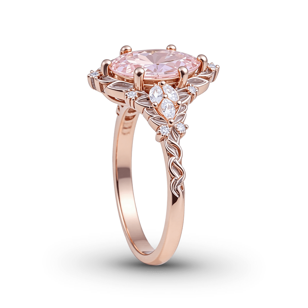 Gnoce Vintage Style Marquise-Cut Engagement Ring_4