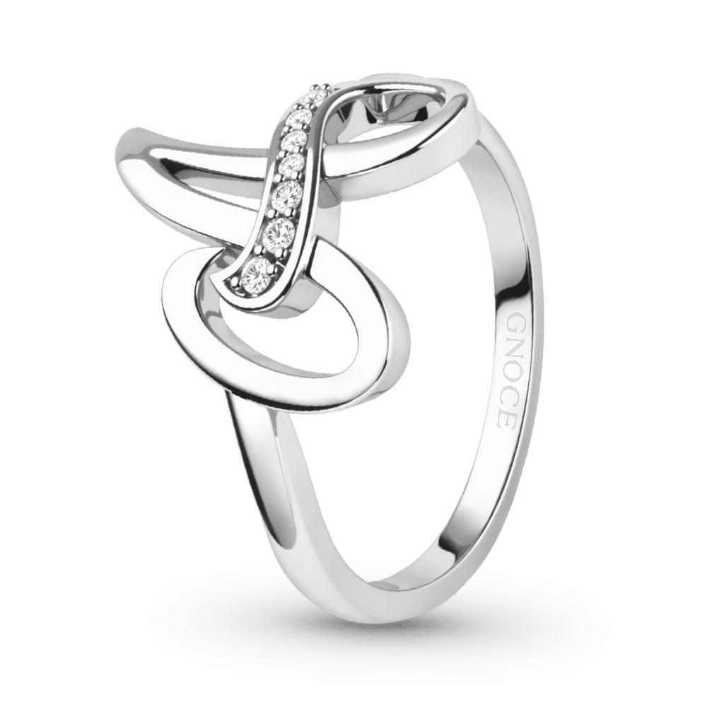 Gnoce Custom Letter Ring & 12 Birthstone Silver Jewelry_3