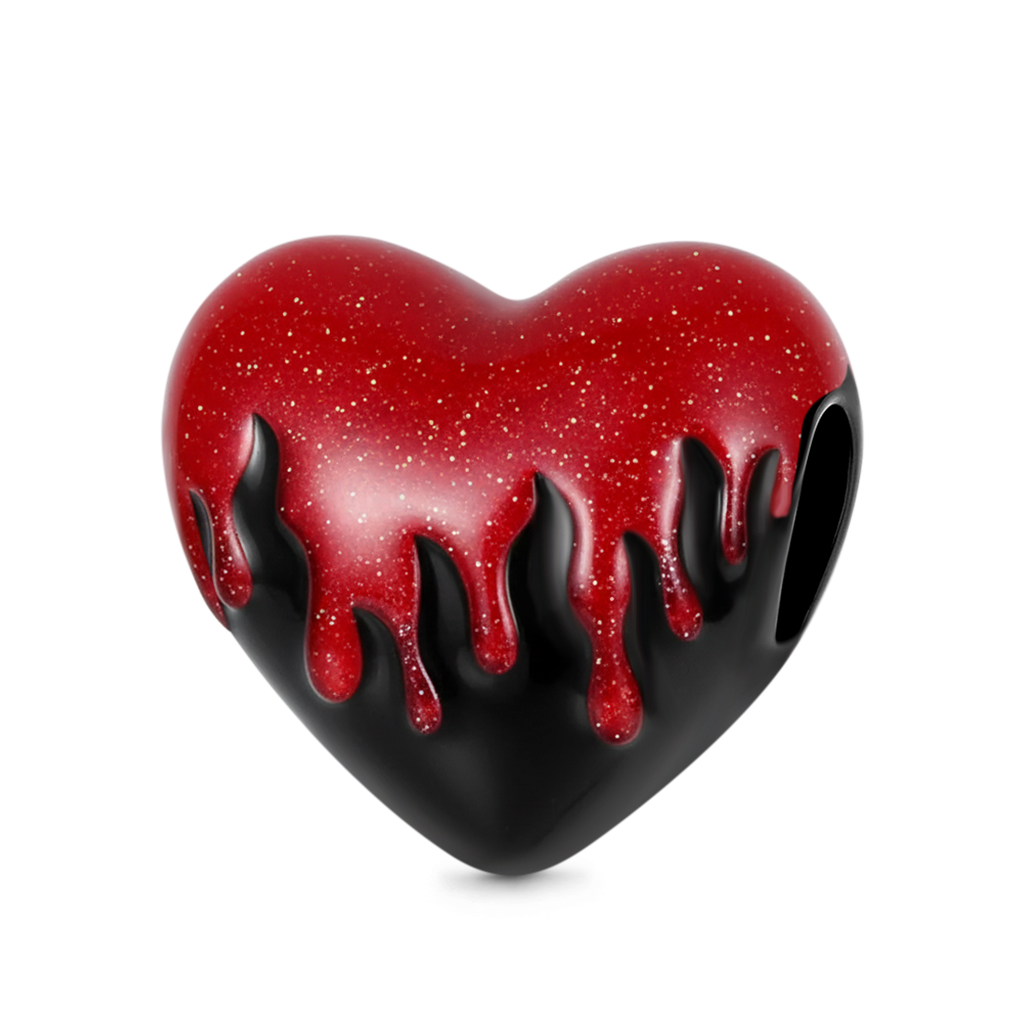 Gnoce Customizable Initial Heart Bead Glow-in-the-Dark Charm_4