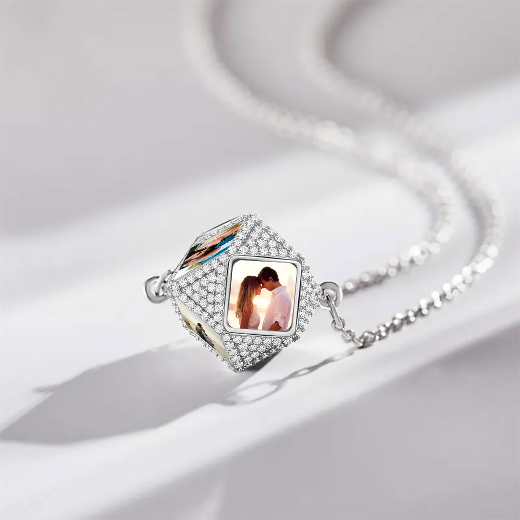 Gnoce Custom Couple Necklace Photo Pendant_3