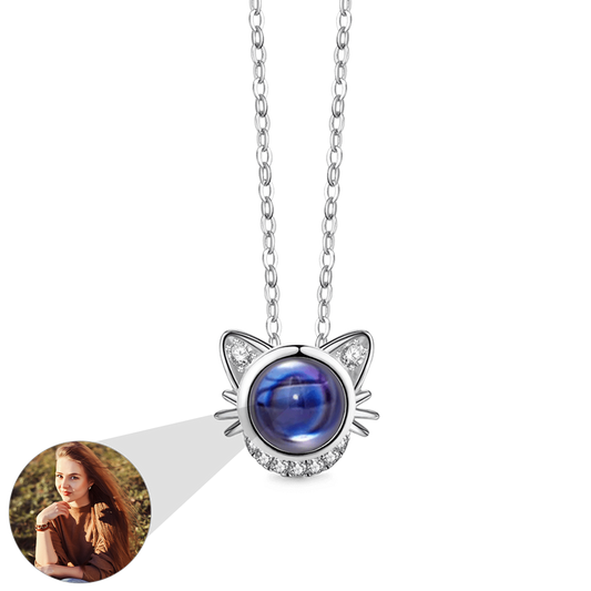 Gnoce Cat Photo Projection Necklace_1