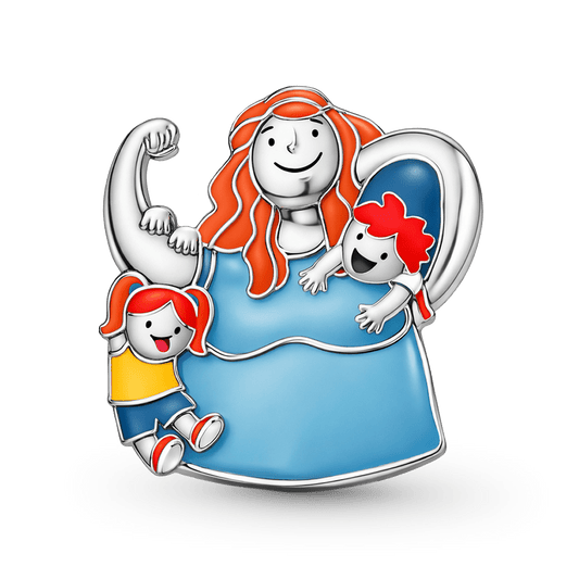 Gnoce Mother's Day Mother & Babies Charm_1