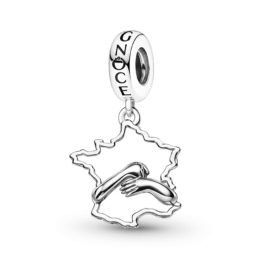 Gnoce Hug France Map Pendant Dangle Charm_1