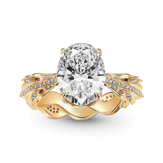 Gnoce Twisted Band Oval-Cut Engagement Ring_1