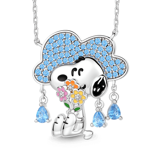 Gnoce Peanuts Snoopy Rain Pendant Necklace_1