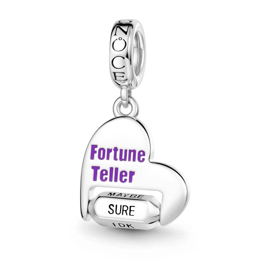 Gnoce Heart Rotating Fortune Teller Pendant Dangle Charm_2