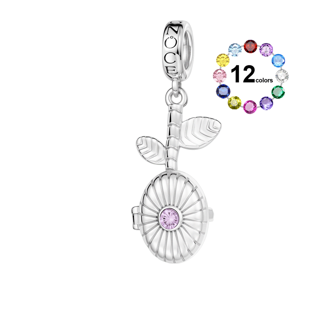 Gnoce Customized Birthstone Seed Pendant Dangle Charm_1