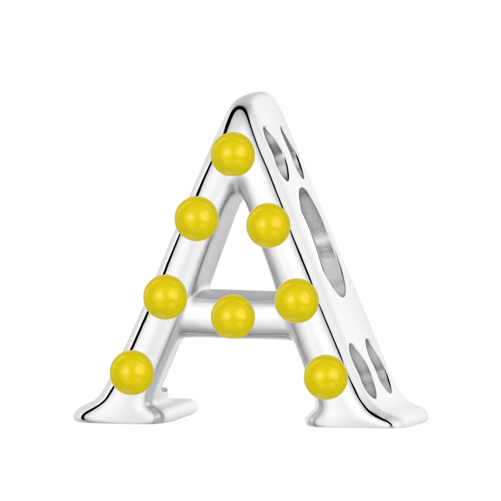 Gnoce Glow-in-the-Dark Letter Charm_1