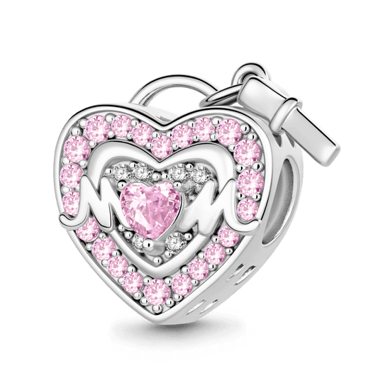 Gnoce Love Mom Forever Heart Lock Stopper Charm_1