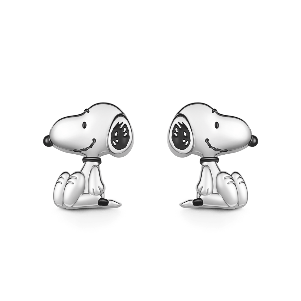 Gnoce Peanuts Snoopy Stud Earrings_2