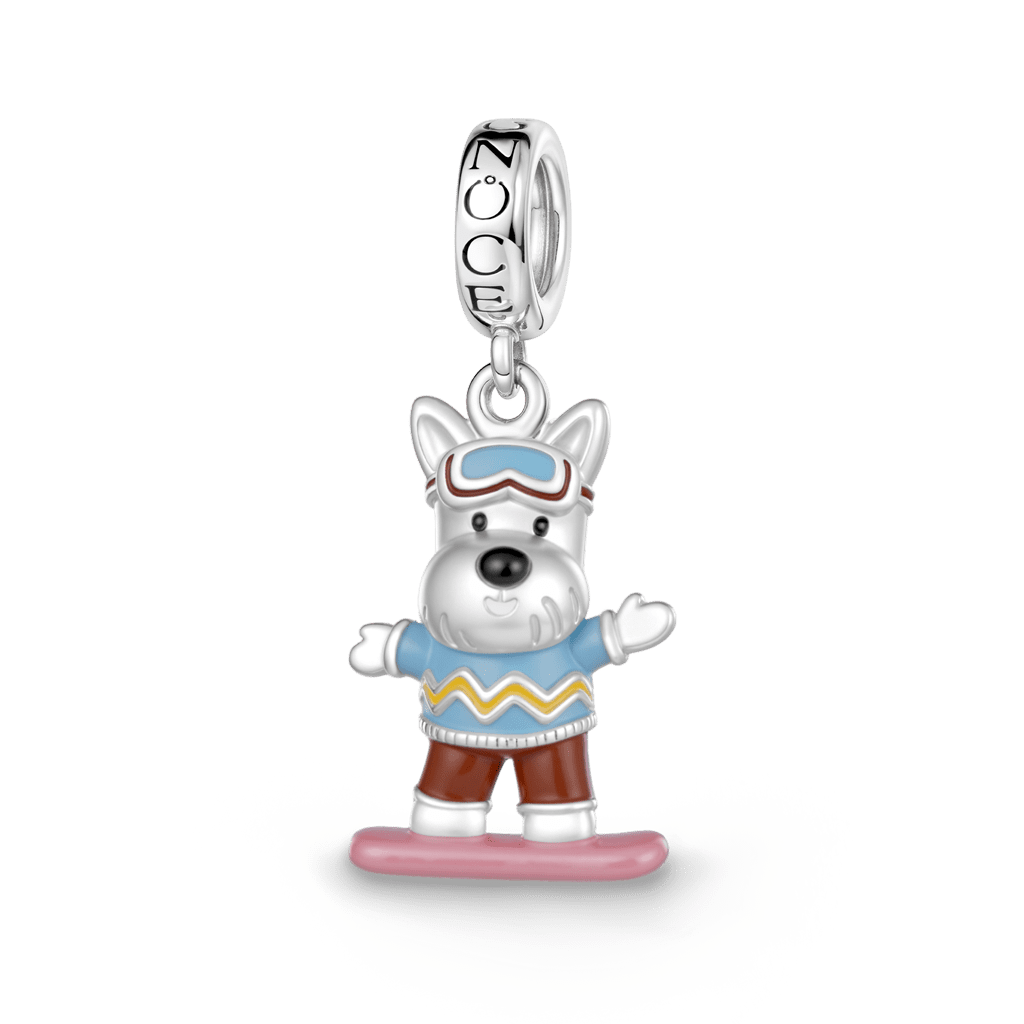 Gnoce Skateboard Dog Pendant Dangle Charm_1