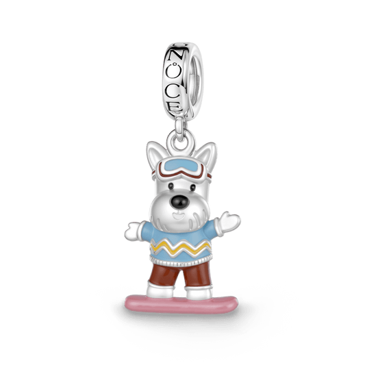 Gnoce Skateboard Dog Pendant Dangle Charm_1