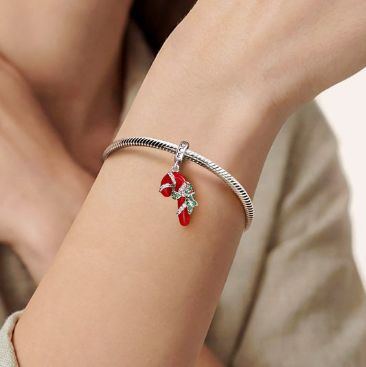 Gnoce Candy Cane Pendant Dangle Charm_2