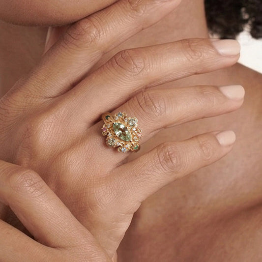 Gnoce Garden Marquise-Cut Engagement Ring_2