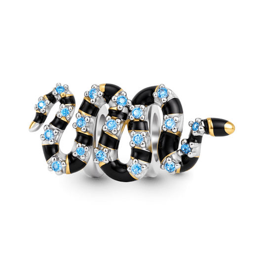 Gnoce Sea Snake Charm Platinum-plated Silver Blend_1